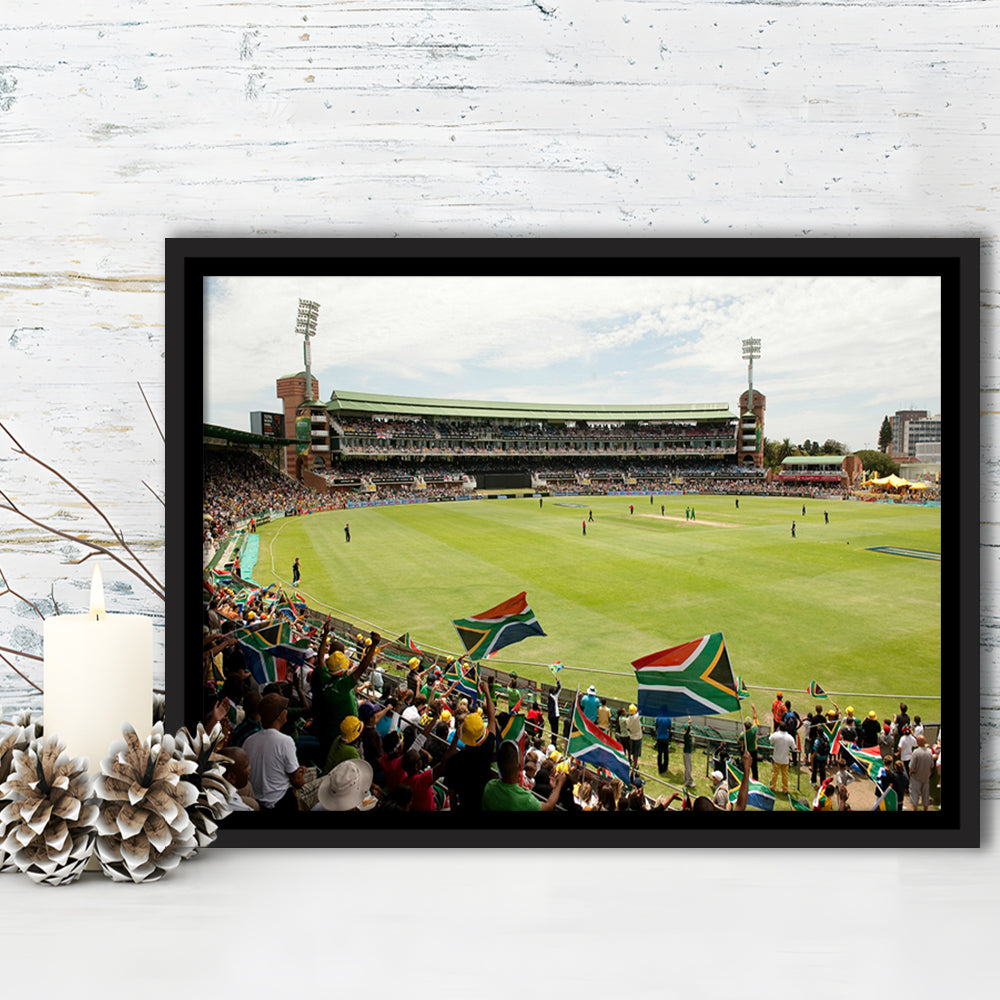 St George's Park Cricket Ground, Stadium Canvas, Sport Art, Framed Canvas Print Wall Art, Floating Frame
