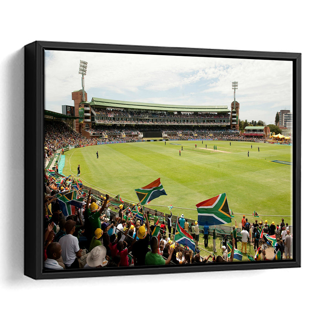 St George's Park Cricket Ground, Stadium Canvas, Sport Art, Framed Canvas Print Wall Art, Floating Frame