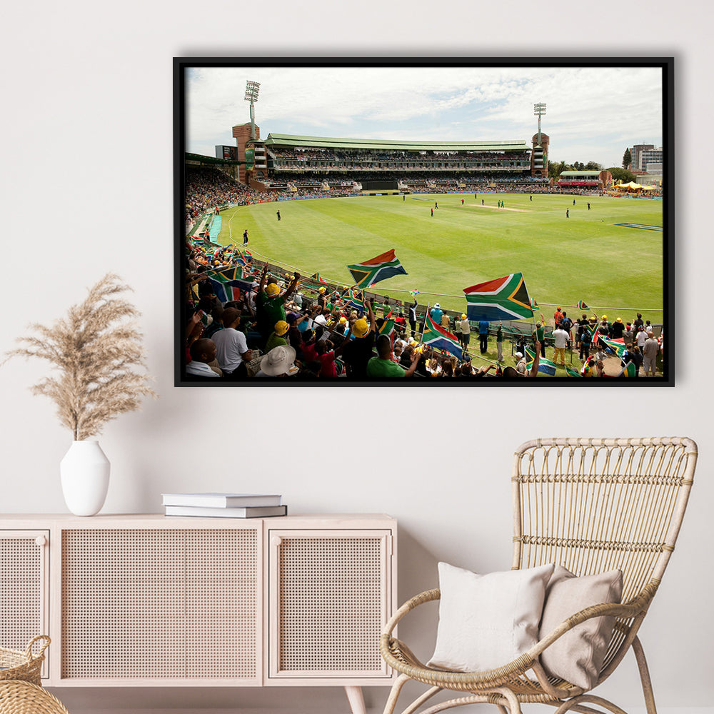 St George's Park Cricket Ground, Stadium Canvas, Sport Art, Framed Canvas Print Wall Art, Floating Frame