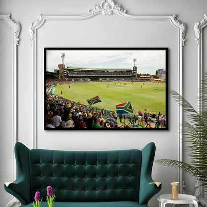 St George's Park Cricket Ground, Stadium Canvas, Sport Art, Gift for him, Framed Art Print Wall Decor, Picture Framed