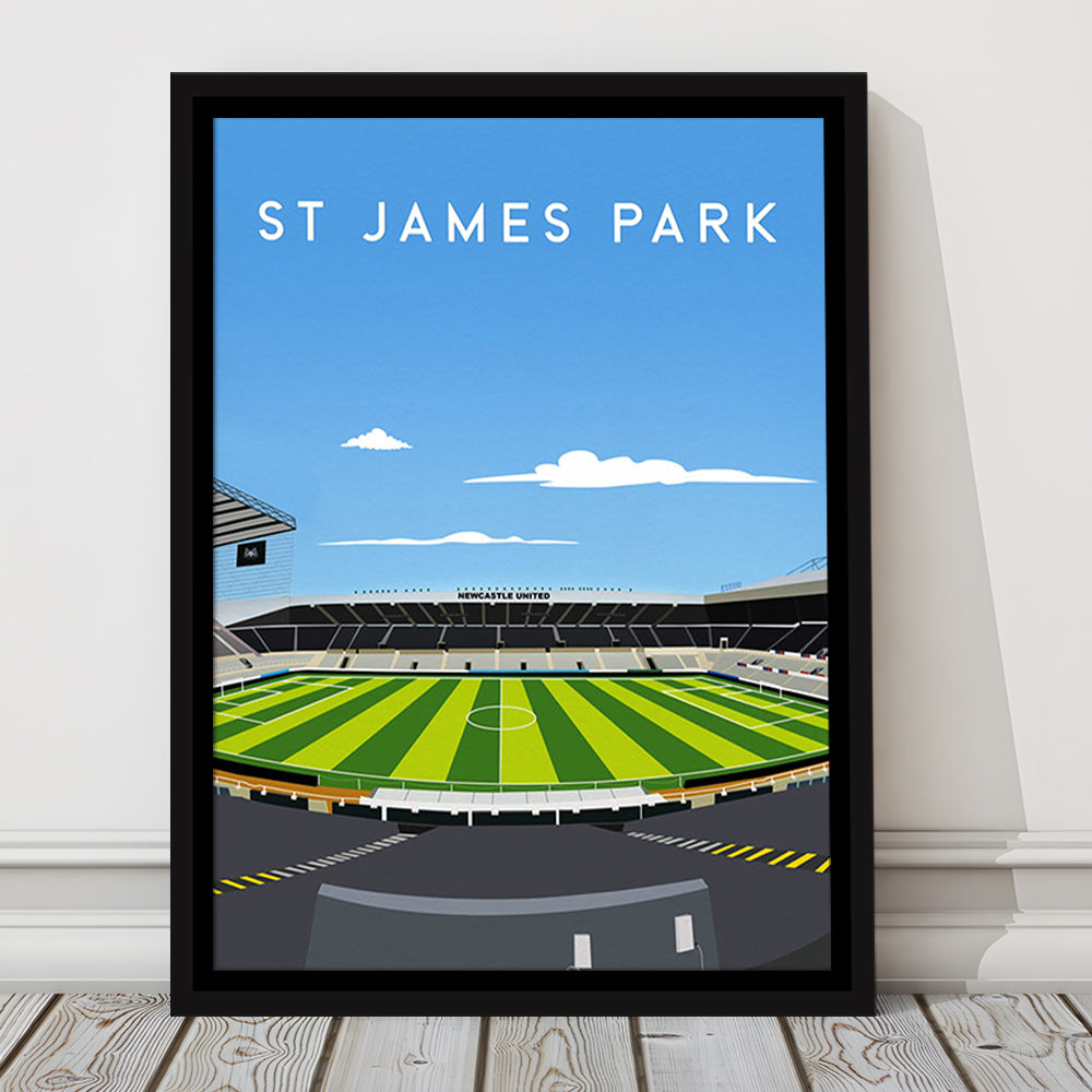St James' Park Stadium, Newcastle Football Stadium Wall Art Print, Soccer Decor, Framed Canvas Prints Wall Art