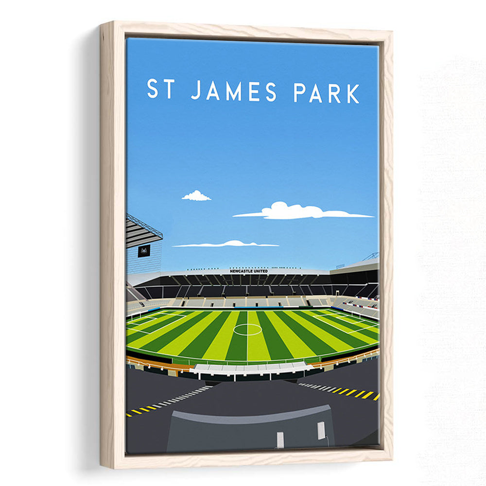 St James' Park Stadium, Newcastle Football Stadium Wall Art Print, Soccer Decor, Framed Canvas Prints Wall Art