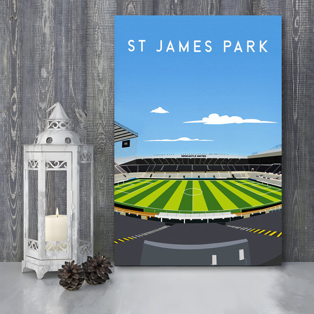 St James' Park Stadium, Newcastle Football Stadium Wall Art Print, Soccer Decor, Canvas Prints Wall Art, Man Cave Decor