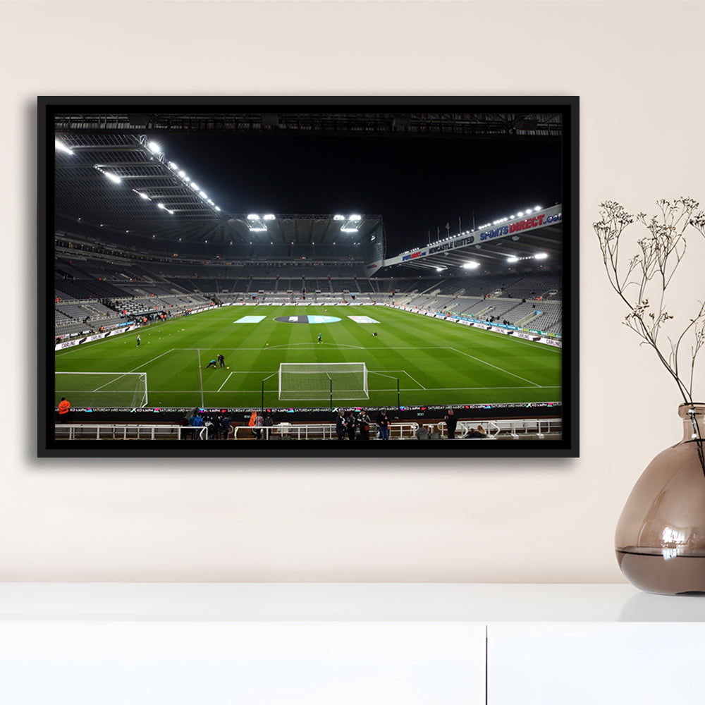 St James's Park Stadium, Stadium Canvas, Sport Art, Framed Canvas Print Wall Art, Floating Frame