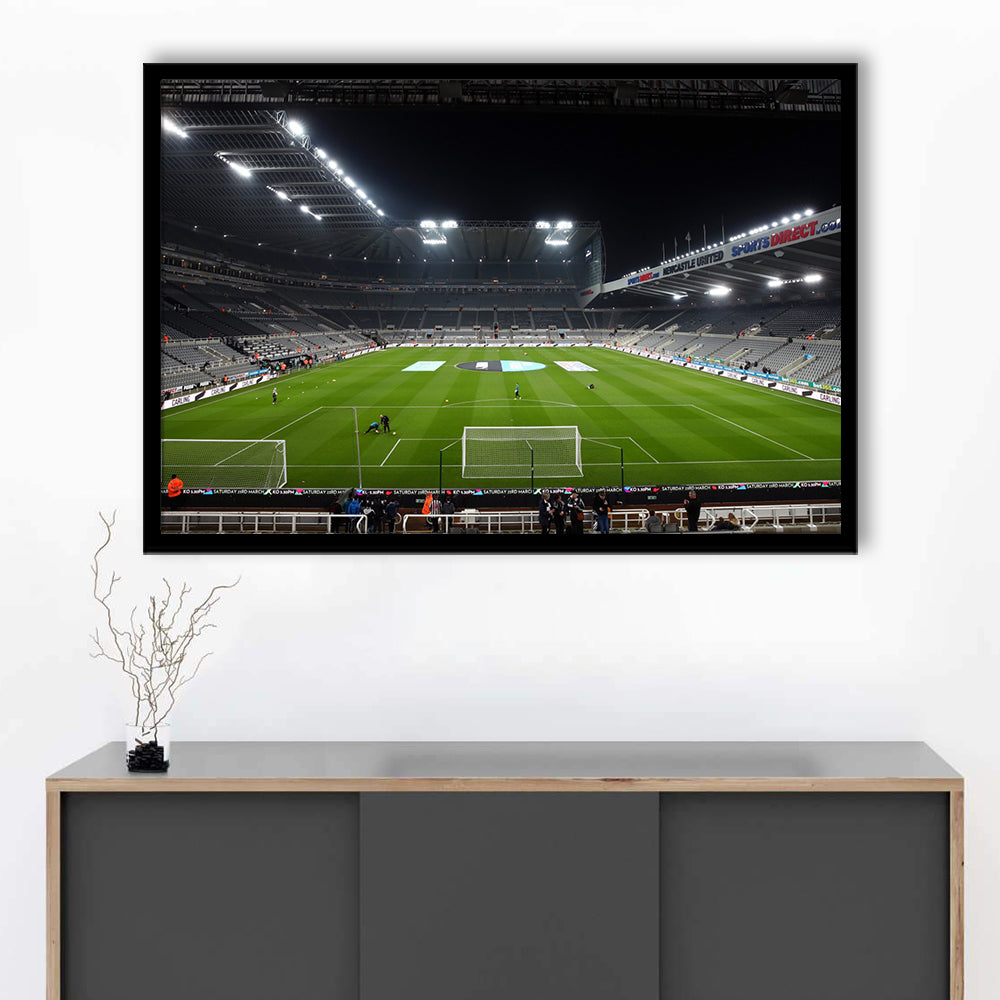 St James's Park Stadium, Stadium Canvas, Sport Art, Gift for him, Framed Art Print Wall Decor, Picture Framed