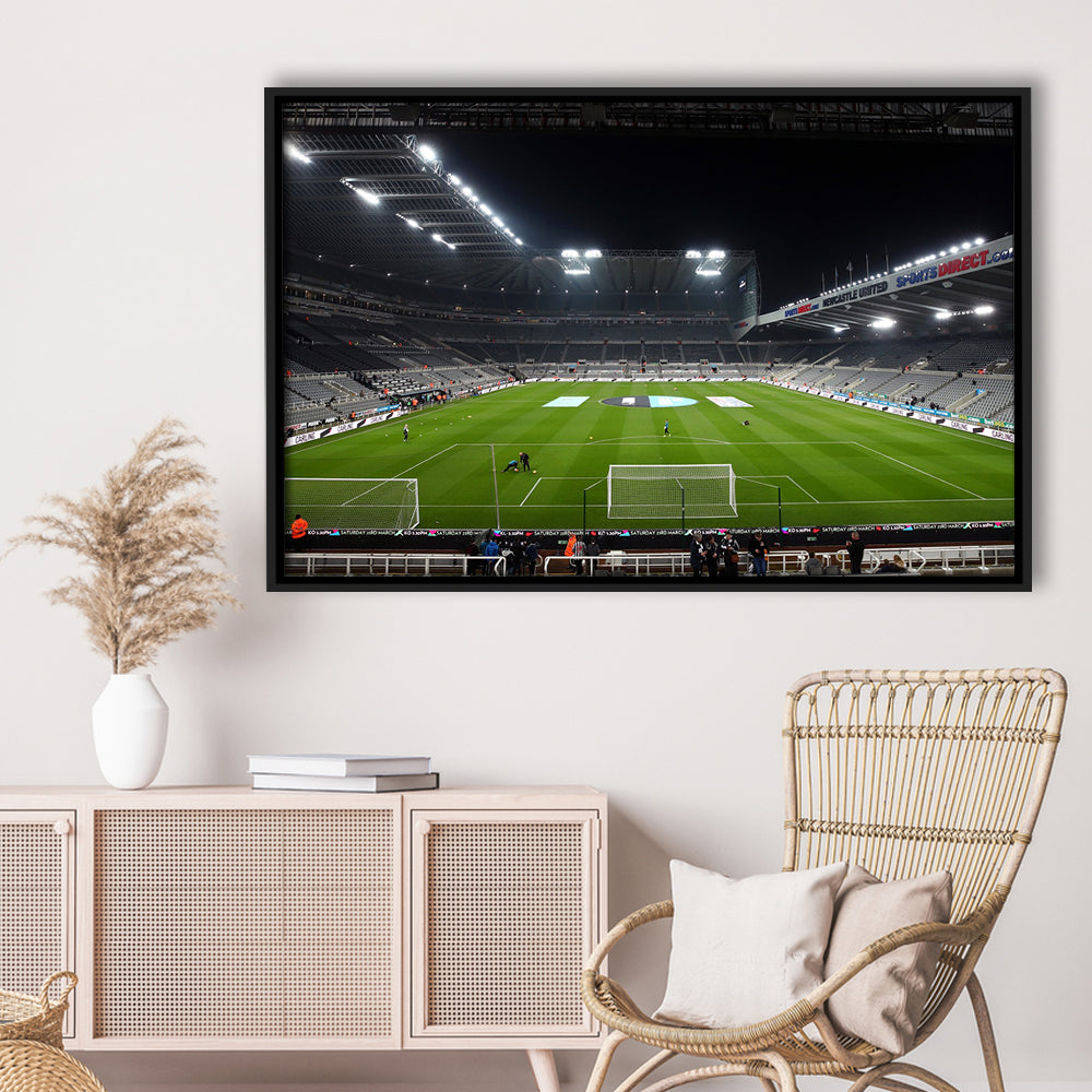 St James's Park Stadium, Stadium Canvas, Sport Art, Framed Canvas Print Wall Art, Floating Frame