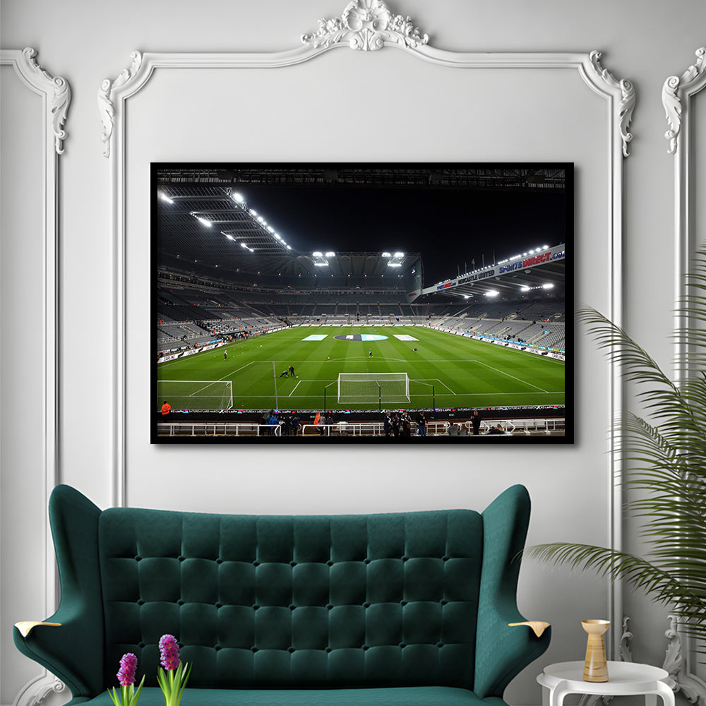 St James's Park Stadium, Stadium Canvas, Sport Art, Gift for him, Framed Art Print Wall Decor, Picture Framed