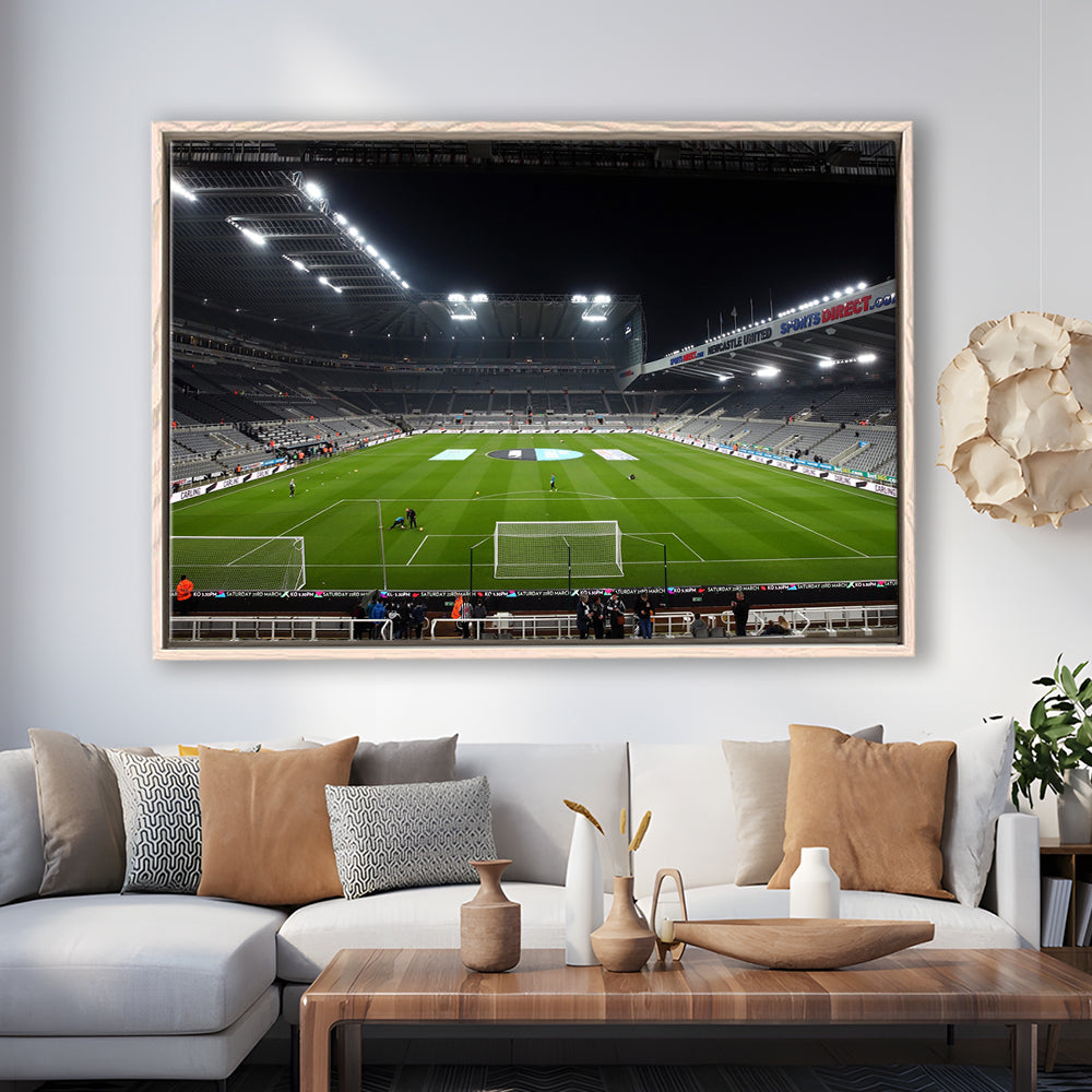 St James's Park Stadium, Stadium Canvas, Sport Art, Framed Canvas Print Wall Art, Floating Frame