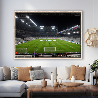 St James's Park Stadium, Stadium Canvas, Sport Art, Framed Canvas Print Wall Art, Floating Frame