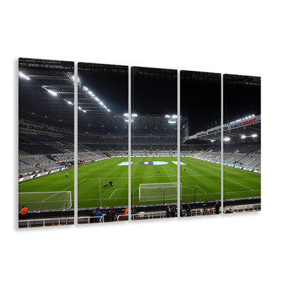 St James's Park Stadium, Stadium Canvas, Sport Art, 5 Panel B, Extra Large Canvas, Canvas Print Wall Art