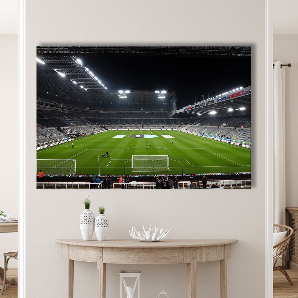 St James's Park Stadium, Stadium Canvas, Sport Art, Gift for him, Man Cave Decor, Art Print, Canvas Print Wall Art