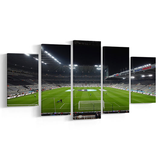 St James's Park Stadium, Stadium Canvas, Sport Art, Gift for him, 5 Panel, Large Canvas, Canvas Print Wall Art