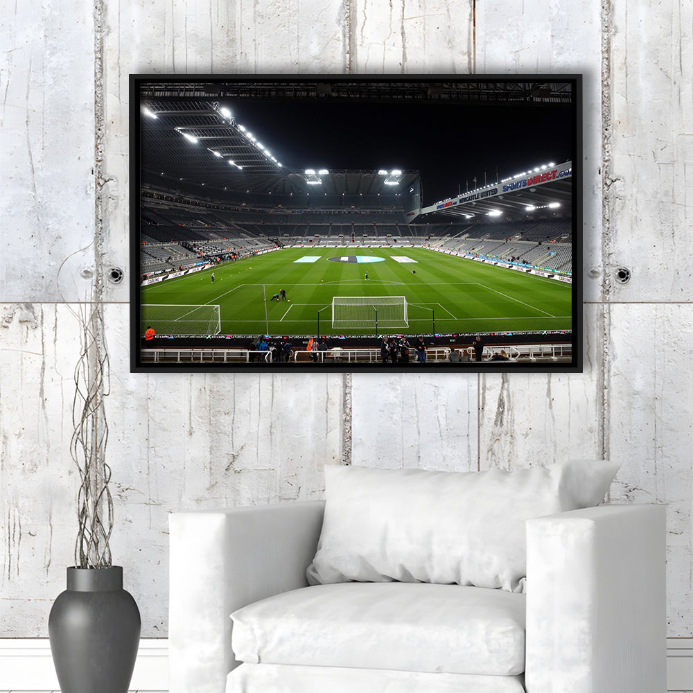 St James's Park Stadium, Stadium Canvas, Sport Art, Framed Canvas Print Wall Art, Floating Frame