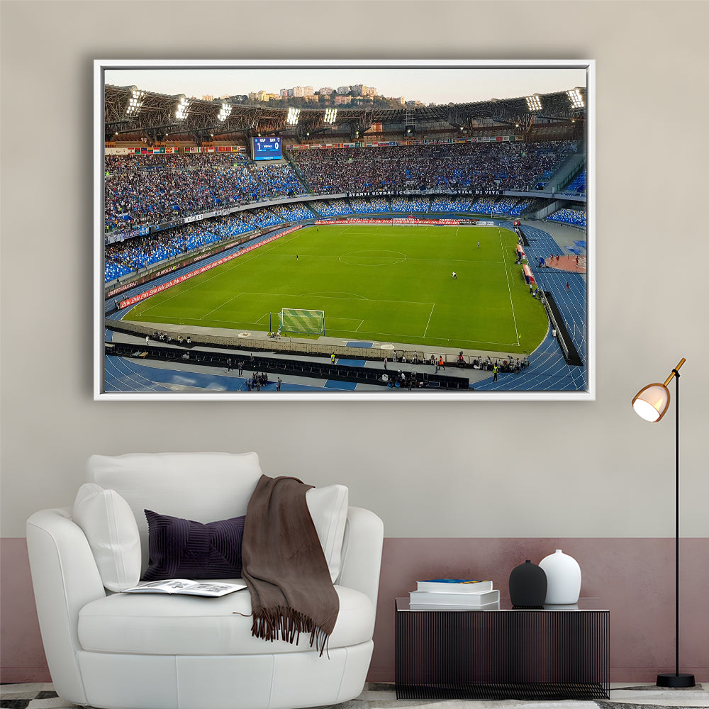 Stadio Olimpico, Stadium Canvas, Sport Art, Fan Gifts, Framed Canvas Print Wall Art, Floating Frame