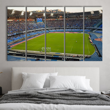 Stadio Olimpico, Stadium Canvas, Sport Art, Fan Gifts, 5 Panel B, Extra Large Canvas, Canvas Print Wall Art