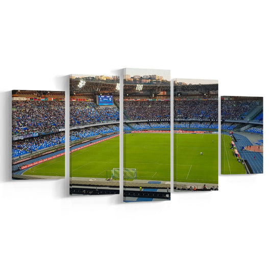 Stadio Olimpico, Stadium Canvas, Sport Art, Fan Gifts, 5 Panel, Large Canvas, Canvas Print Wall Art