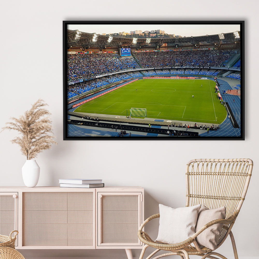 Stadio Olimpico, Stadium Canvas, Sport Art, Fan Gifts, Framed Canvas Print Wall Art, Floating Frame
