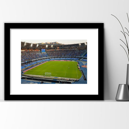 Stadio Olimpico, Stadium Canvas, Sport Art, Fan Gifts, White Border Framed Art Print Wall Decor
