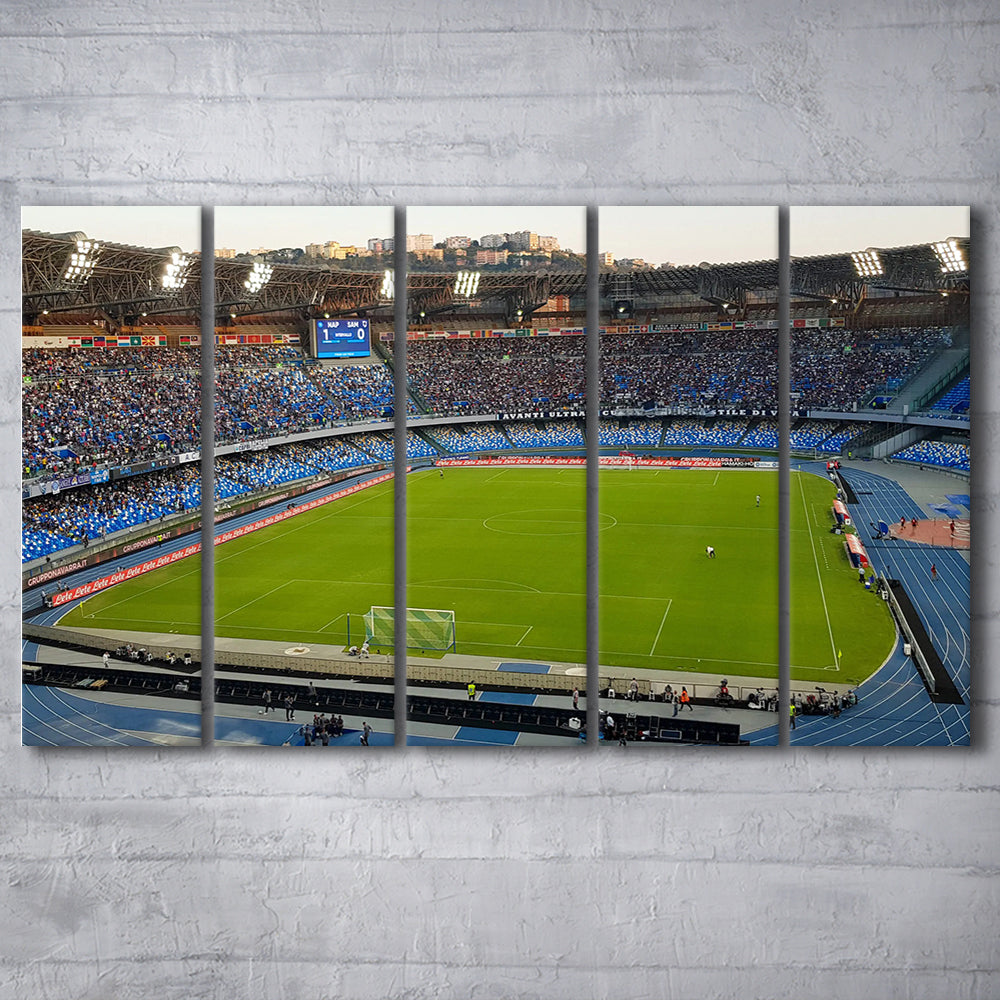 Stadio Olimpico, Stadium Canvas, Sport Art, Fan Gifts, 5 Panel B, Extra Large Canvas, Canvas Print Wall Art