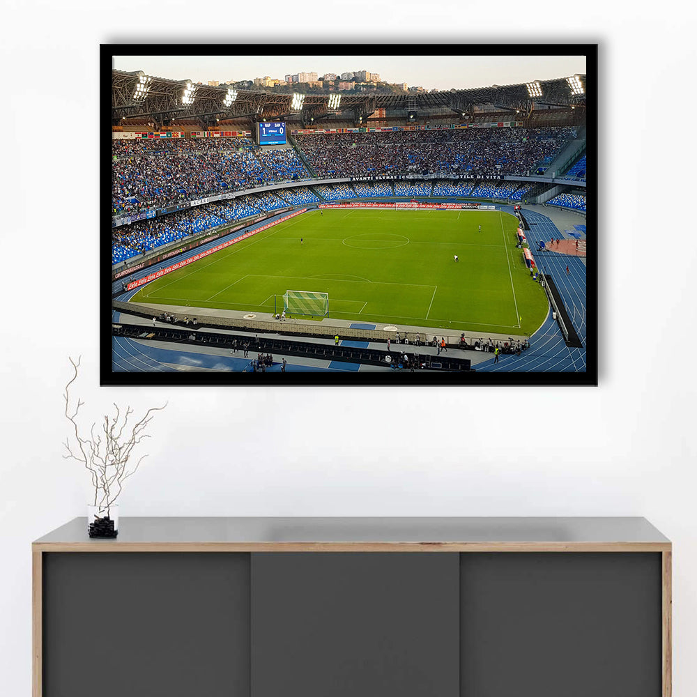 Stadio Olimpico, Stadium Canvas, Sport Art, Fan Gifts, Framed Art Print Wall Decor, Picture Framed