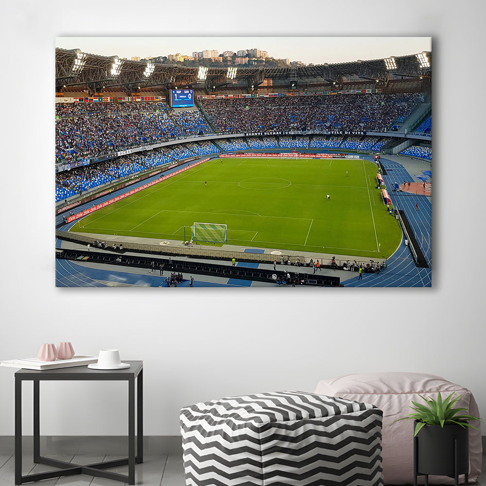 Stadio Olimpico, Stadium Canvas, Sport Art, Fan Gifts, Man Cave Decor, Art Print, Canvas Print Wall Art
