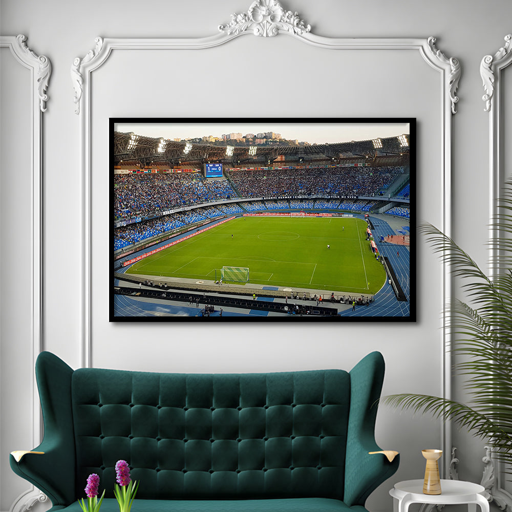 Stadio Olimpico, Stadium Canvas, Sport Art, Fan Gifts, Framed Art Print Wall Decor, Picture Framed