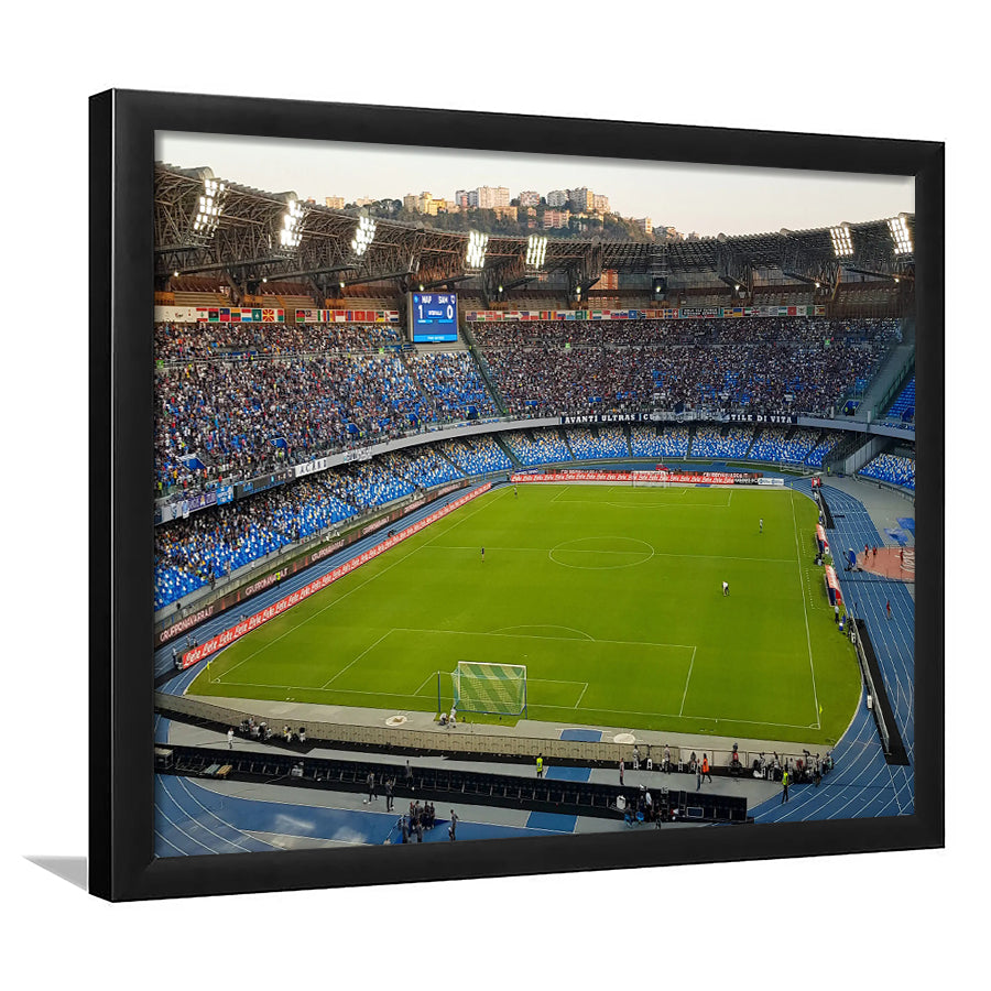 Stadio Olimpico, Stadium Canvas, Sport Art, Fan Gifts, Framed Art Print Wall Decor, Picture Framed