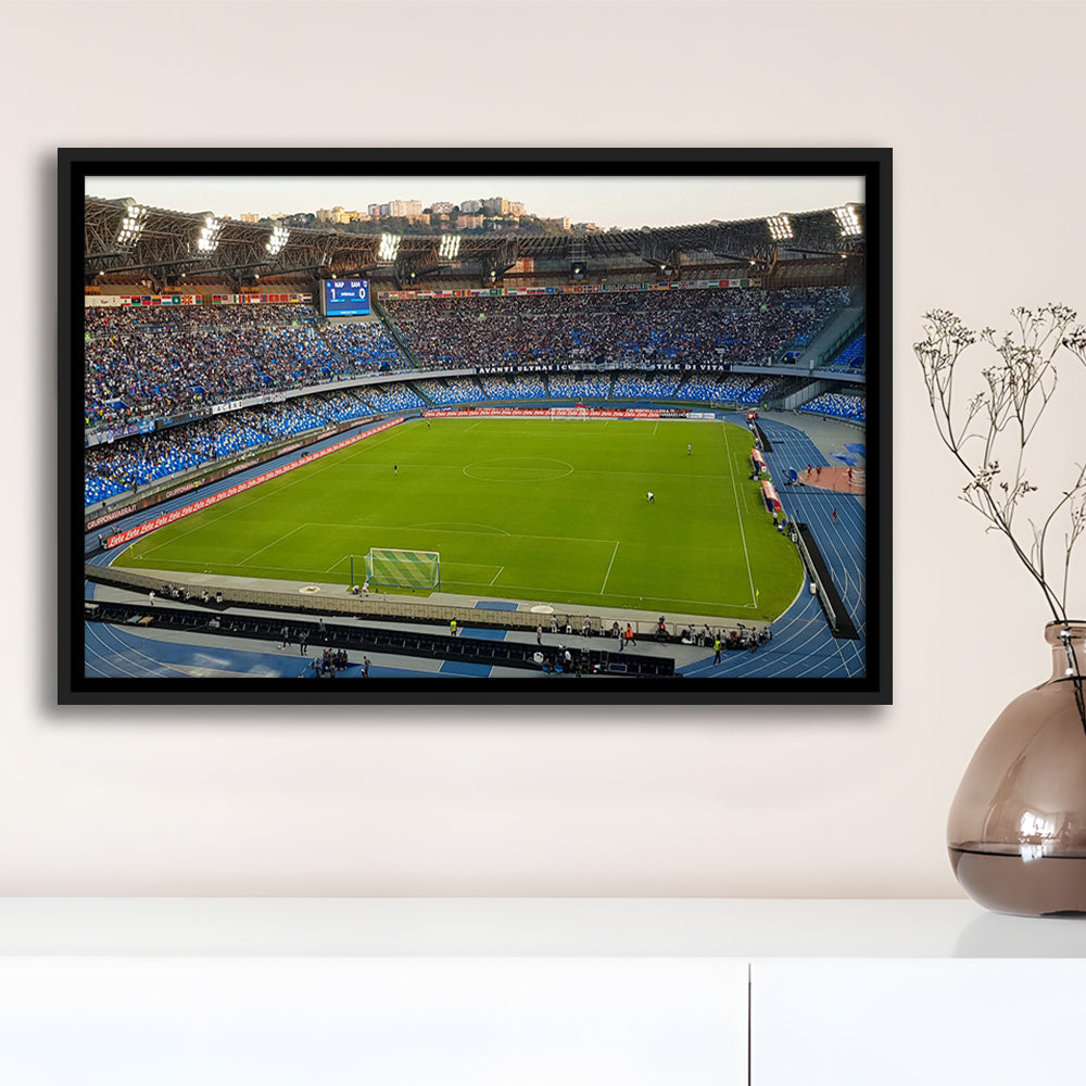 Stadio Olimpico, Stadium Canvas, Sport Art, Fan Gifts, Framed Canvas Print Wall Art, Floating Frame