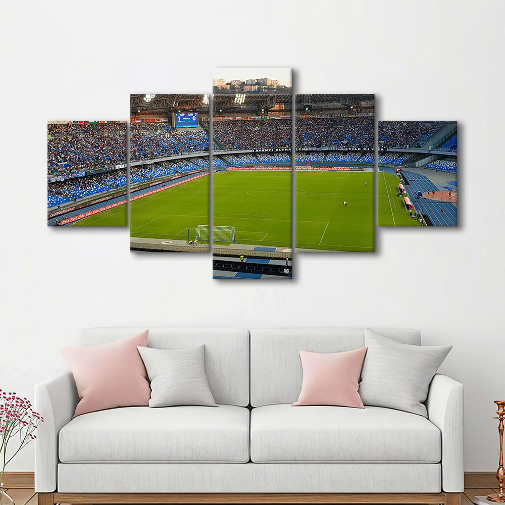 Stadio Olimpico, Stadium Canvas, Sport Art, Fan Gifts, 5 Panel, Large Canvas, Canvas Print Wall Art