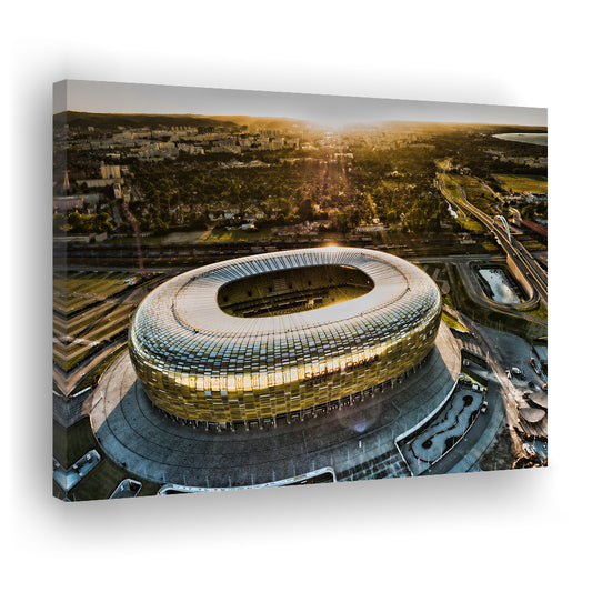 Stadion Energa Gdansk, Stadium Canvas, Sport Art, Gift for him, Man Cave Decor, Art Print, Canvas Print Wall Art