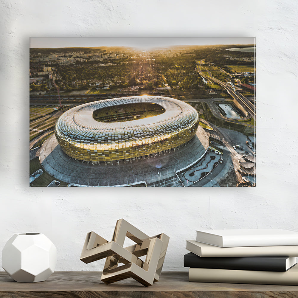 Stadion Energa Gdansk, Stadium Canvas, Sport Art, Gift for him, Man Cave Decor, Art Print, Canvas Print Wall Art