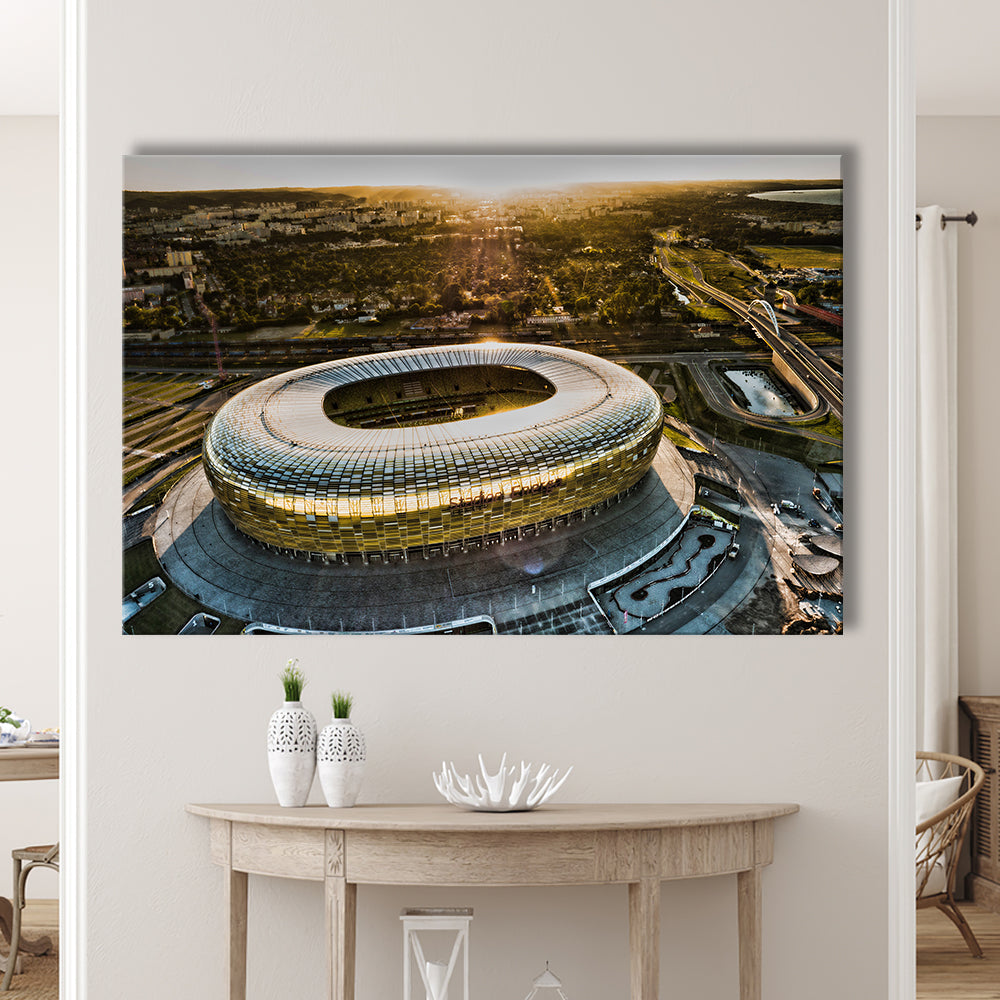 Stadion Energa Gdansk, Stadium Canvas, Sport Art, Gift for him, Man Cave Decor, Art Print, Canvas Print Wall Art