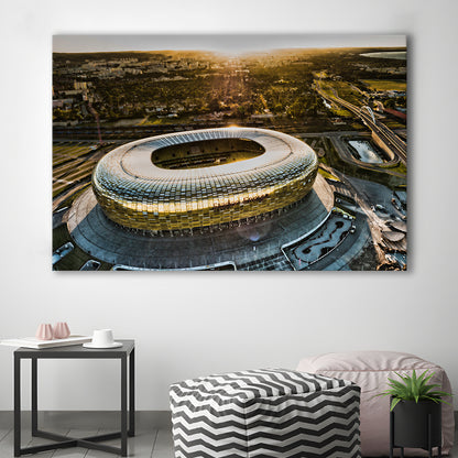 Stadion Energa Gdansk, Stadium Canvas, Sport Art, Gift for him, Man Cave Decor, Art Print, Canvas Print Wall Art