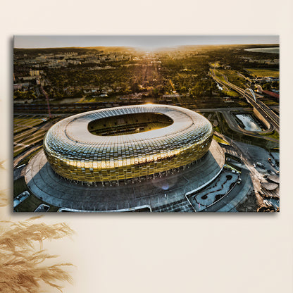 Stadion Energa Gdansk, Stadium Canvas, Sport Art, Gift for him, Man Cave Decor, Art Print, Canvas Print Wall Art