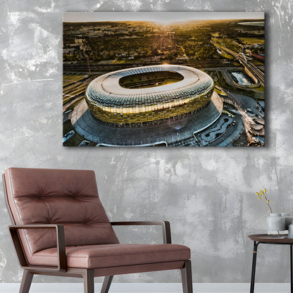 Stadion Energa Gdansk, Stadium Canvas, Sport Art, Gift for him, Man Cave Decor, Art Print, Canvas Print Wall Art