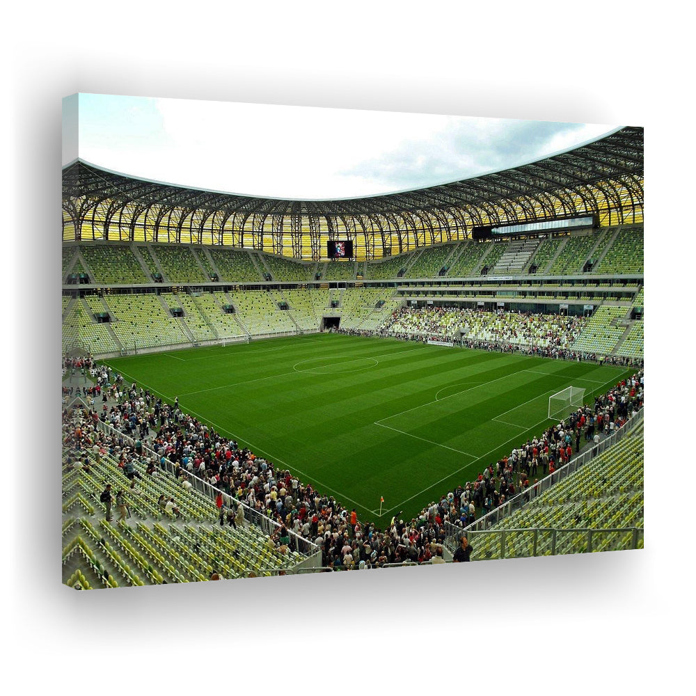 Stadium Arena Energa, Stadium Canvas, Sport Art, Gift for him, Man Cave Decor, Art Print, Canvas Print Wall Art