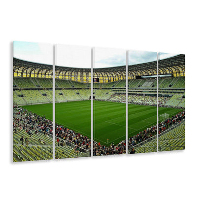 Stadium Arena Energa, Stadium Canvas, Sport Art, 5 Panel B, Extra Large Canvas, Canvas Print Wall Art