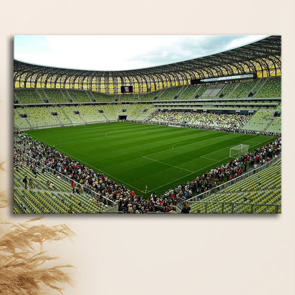 Stadium Arena Energa, Stadium Canvas, Sport Art, Gift for him, Man Cave Decor, Art Print, Canvas Print Wall Art