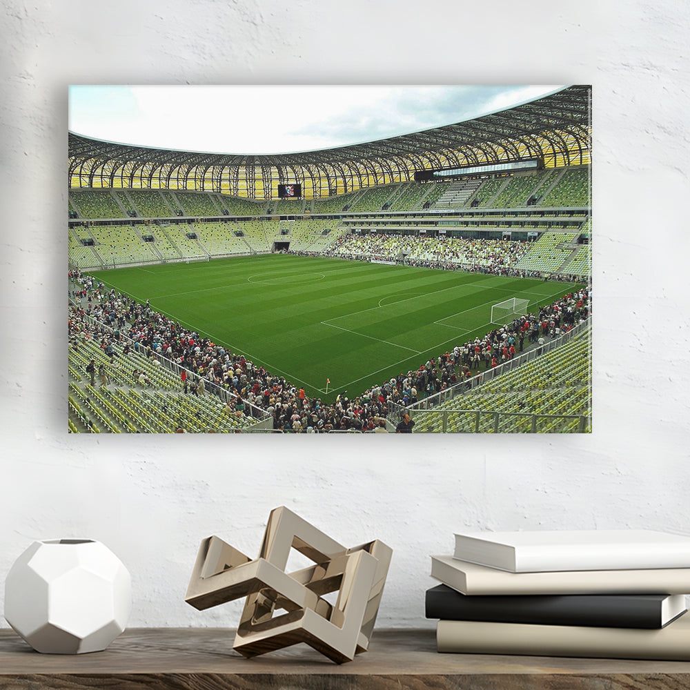 Stadium Arena Energa, Stadium Canvas, Sport Art, Gift for him, Man Cave Decor, Art Print, Canvas Print Wall Art