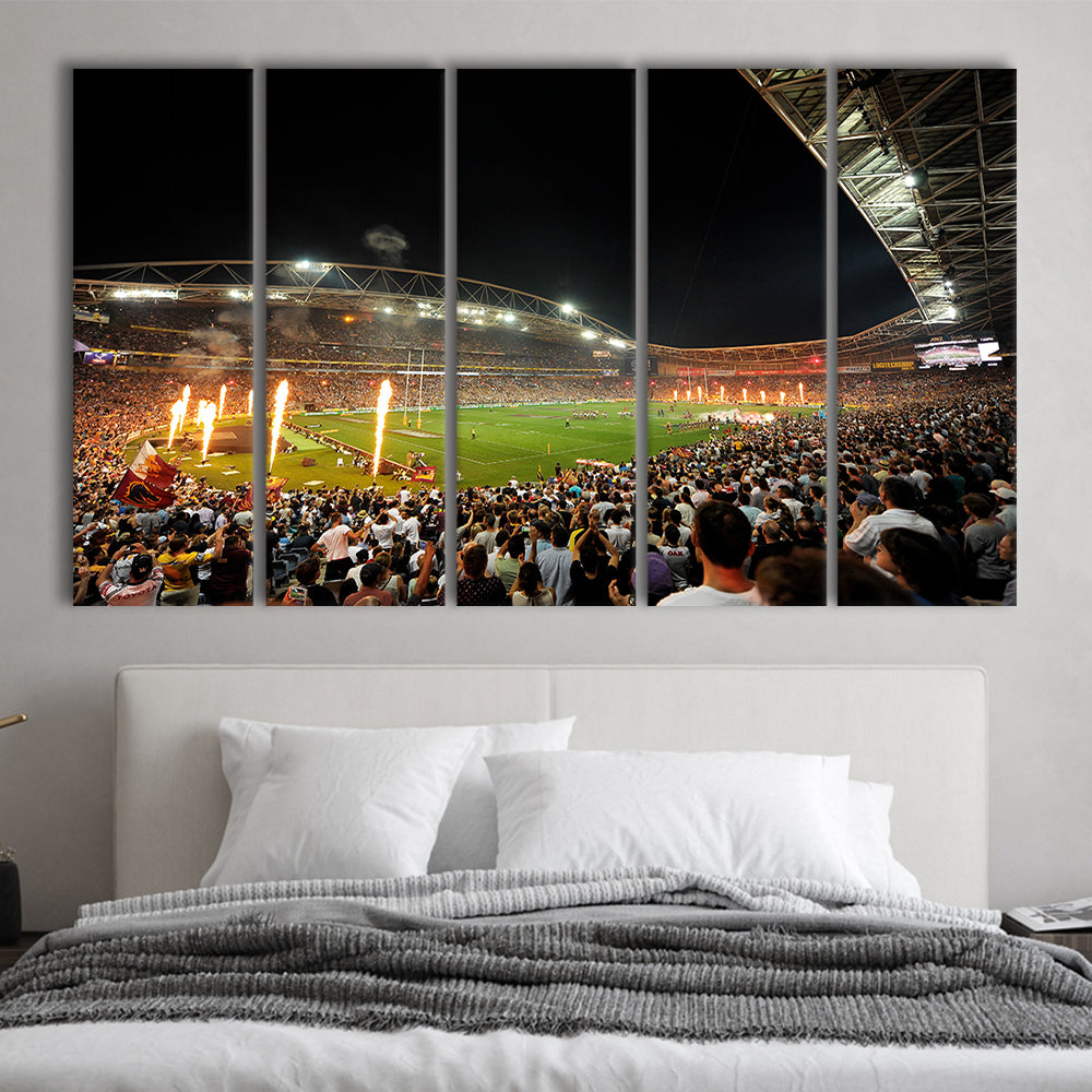 Stadium Australia, Stadium Canvas, Sport Art, 5 Panel B, Extra Large Canvas, Canvas Print Wall Art