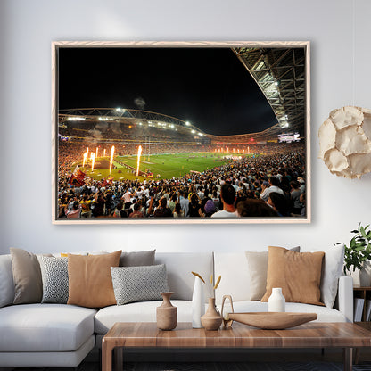 Stadium Australia, Stadium Canvas, Sport Art, Framed Canvas Print Wall Art, Floating Frame
