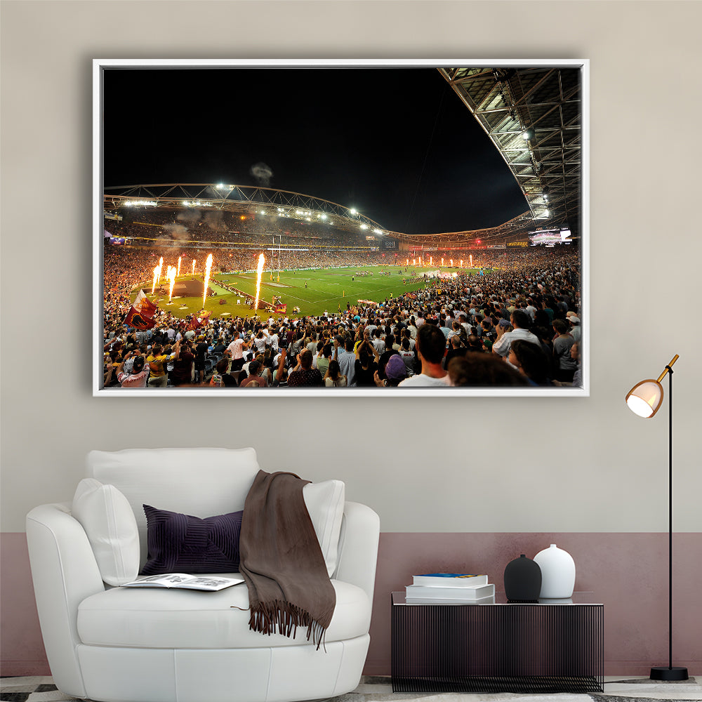 Stadium Australia, Stadium Canvas, Sport Art, Framed Canvas Print Wall Art, Floating Frame