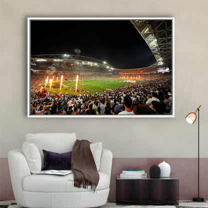 Stadium Australia, Stadium Canvas, Sport Art, Framed Canvas Print Wall Art, Floating Frame