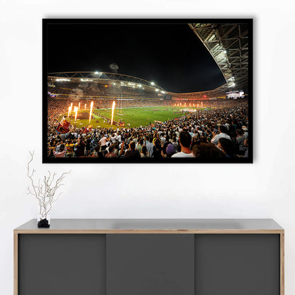 Stadium Australia, Stadium Canvas, Sport Art, Gift for him, Framed Art Print Wall Decor, Picture Framed