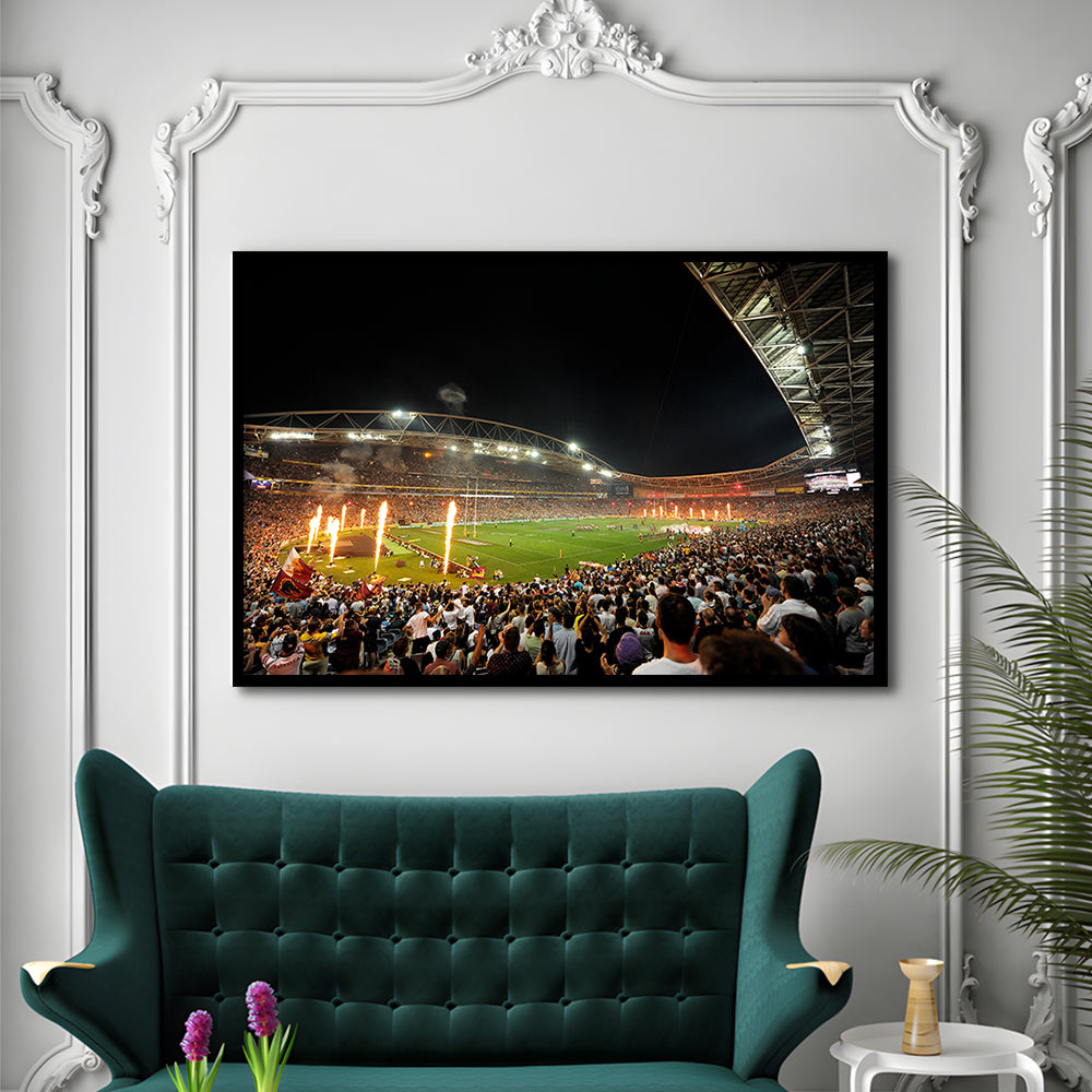 Stadium Australia, Stadium Canvas, Sport Art, Gift for him, Framed Art Print Wall Decor, Picture Framed