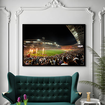 Stadium Australia, Stadium Canvas, Sport Art, Gift for him, Framed Art Print Wall Decor, Picture Framed