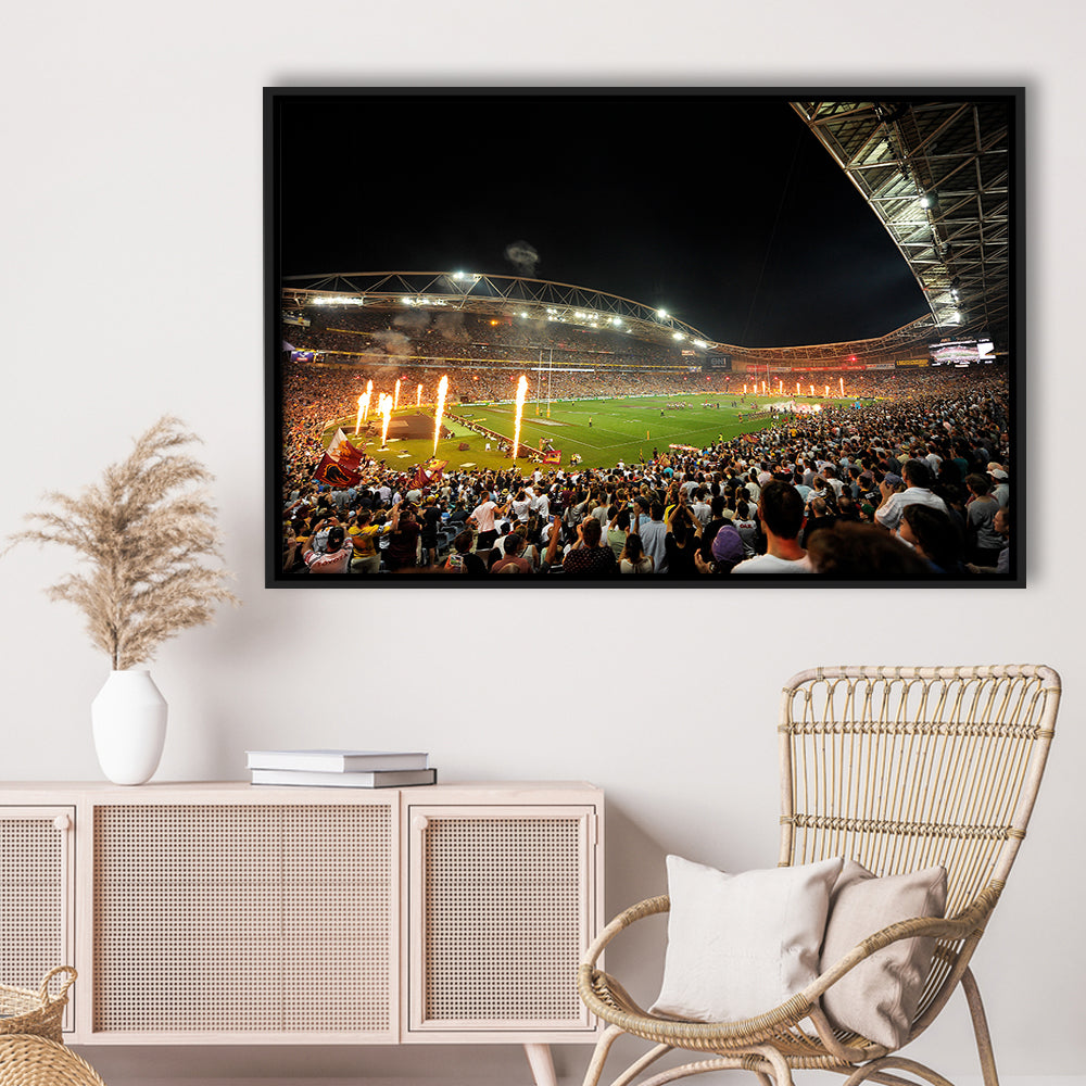 Stadium Australia, Stadium Canvas, Sport Art, Framed Canvas Print Wall Art, Floating Frame