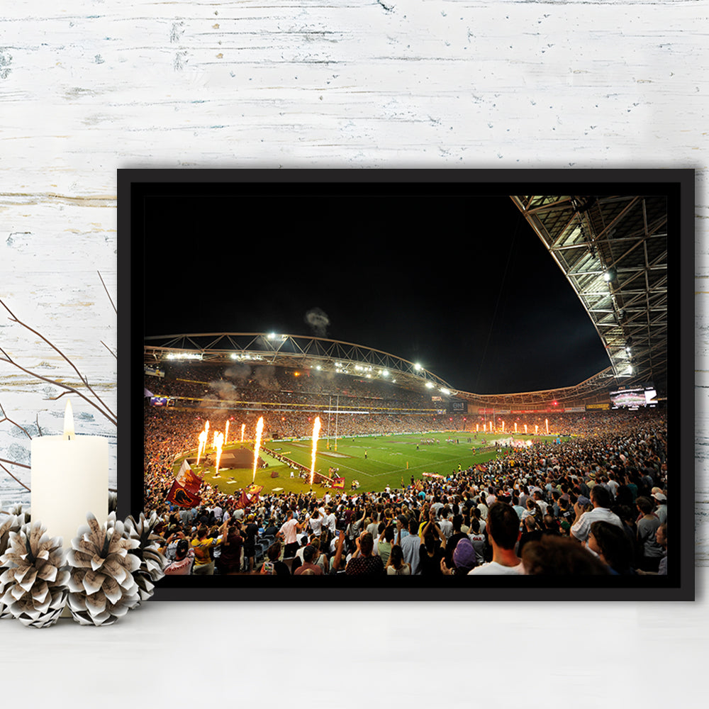 Stadium Australia, Stadium Canvas, Sport Art, Framed Canvas Print Wall Art, Floating Frame