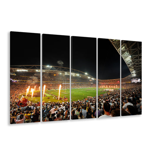 Stadium Australia, Stadium Canvas, Sport Art, 5 Panel B, Extra Large Canvas, Canvas Print Wall Art