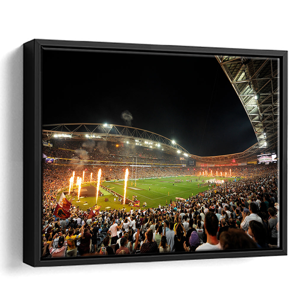 Stadium Australia, Stadium Canvas, Sport Art, Framed Canvas Print Wall Art, Floating Frame